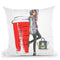Red Cup Check List Throw Pillow By Rongrong