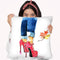 Red Dots Heels Throw Pillow By Rongrong