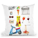 Rome Throw Pillow By Rongrong