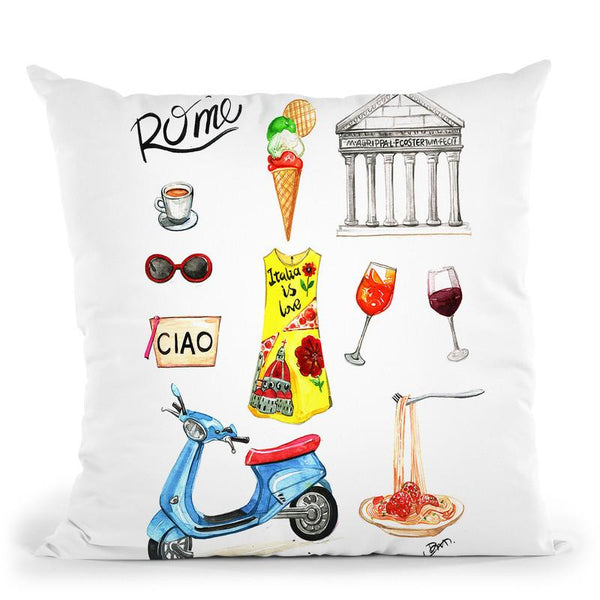 Rome Throw Pillow By Rongrong