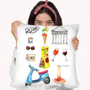 Rome Throw Pillow By Rongrong