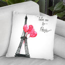 Take Me To Paris Throw Pillow By Rongrong