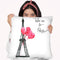 Take Me To Paris Throw Pillow By Rongrong