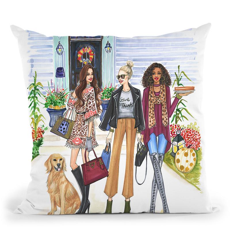 Thanksgiving Throw Pillow By Rongrong