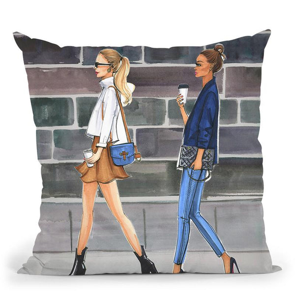 Tuesday Coffee Throw Pillow By Rongrong