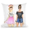 West Coast East Coast Throw Pillow By Rongrong