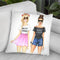 West Coast East Coast Throw Pillow By Rongrong