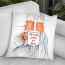 Woke Up And Put On Your Lipstick And Hustle Throw Pillow By Rongrong