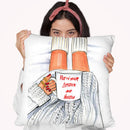 Woke Up And Put On Your Lipstick And Hustle Throw Pillow By Rongrong