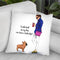 Work Hard For My Frenchie Dog Throw Pillow By Rongrong
