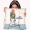 A Girl With Goals Throw Pillow By Rongrong