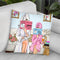 Fashion Mom And Daughter Throw Pillow By Rongrong