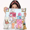 Fashion Mom And Daughter Throw Pillow By Rongrong