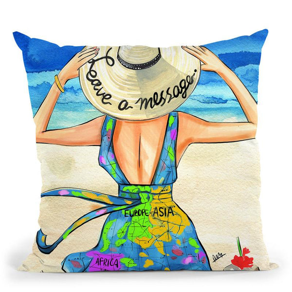 Leave A Message Throw Pillow By Rongrong