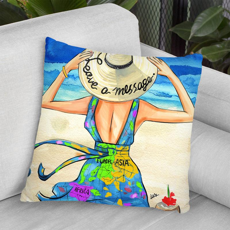 Leave A Message Throw Pillow By Rongrong