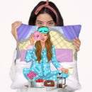 Modern Audrey Throw Pillow By Rongrong