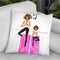 Mom And Daughter Yoga Throw Pillow By Rongrong