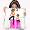 Mom And Daughter Yoga Throw Pillow By Rongrong