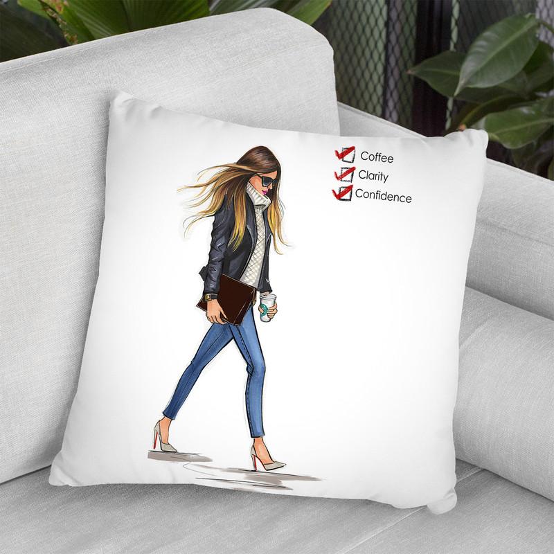 Monday Checklist Throw Pillow By Rongrong