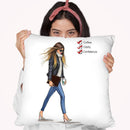 Monday Checklist Throw Pillow By Rongrong