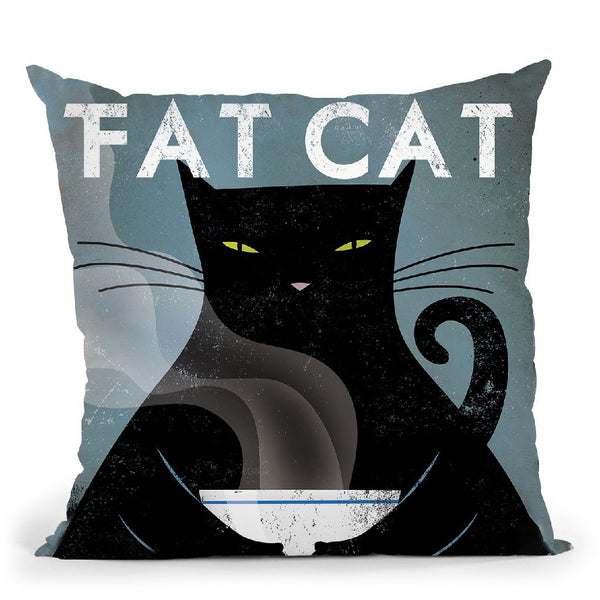 Cat Coffee No City Throw Pillow By Ryan Fowler