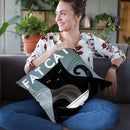 Cat Coffee No City Throw Pillow By Ryan Fowler