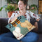 Doodle Beer Double - Cambridge Ma Throw Pillow By Ryan Fowler