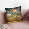 Pug On A Bike Throw Pillow By Ryan Fowler