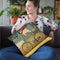 Pug On A Bike Throw Pillow By Ryan Fowler