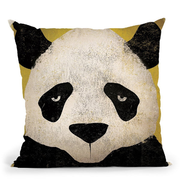 Panda Throw Pillow By Ryan Fowler