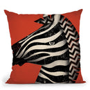 Zebra Wow Throw Pillow By Ryan Fowler