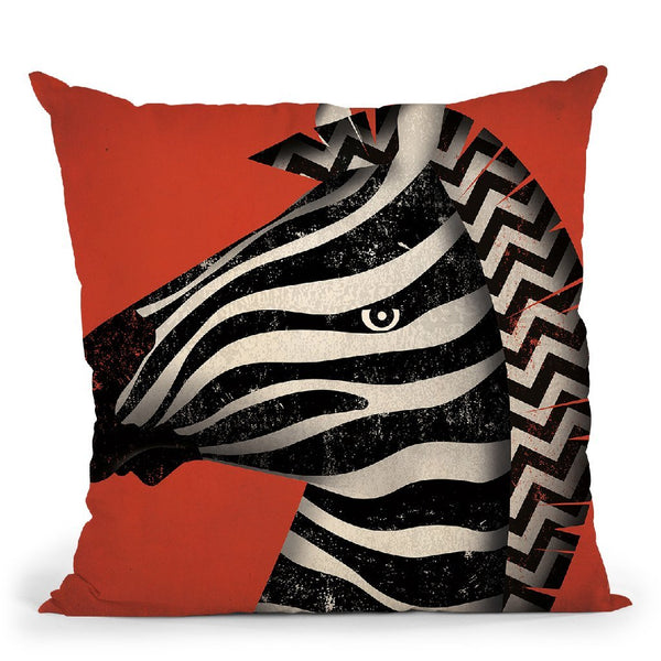 Zebra Wow Throw Pillow By Ryan Fowler