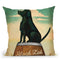Black Lab Whiskey Throw Pillow By Ryan Fowler
