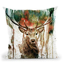 Deer Throw Pillow By Riza Peker 