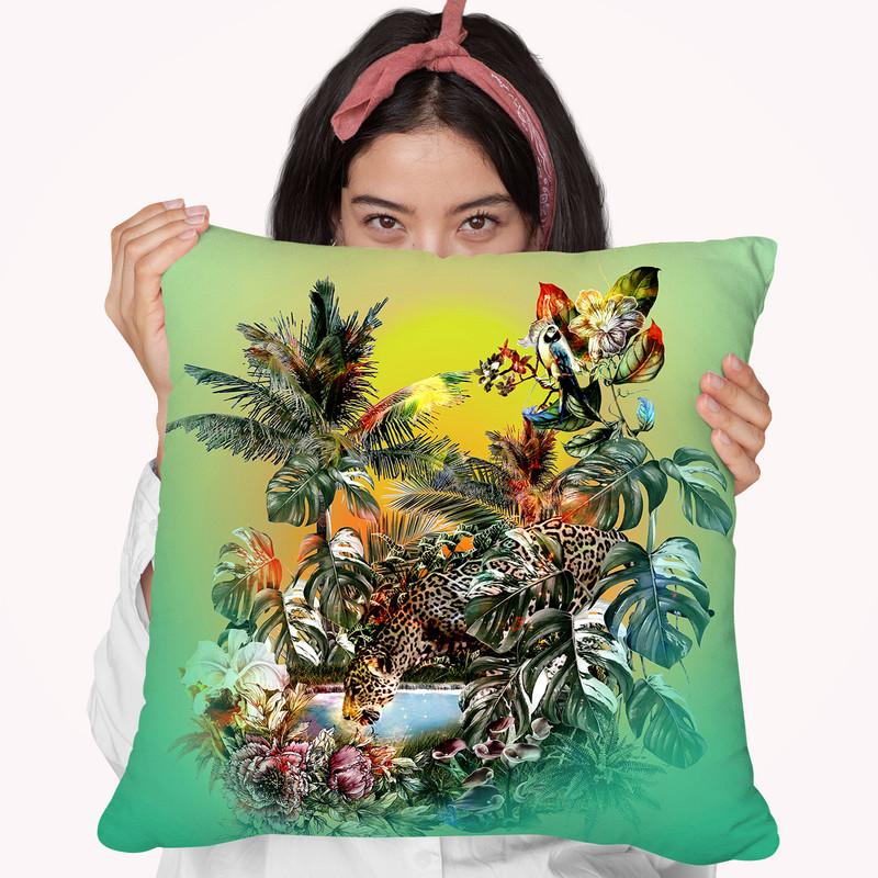 Wall Throw Pillow By Riza Peker 