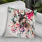 Watercolor Elephant And Flowers Throw Pillow By Riza Peker 