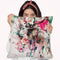 Watercolor Elephant And Flowers Throw Pillow By Riza Peker 