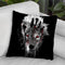 Wolf - Red Eye Throw Pillow By Riza Peker 