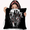 Wolf - Red Eye Throw Pillow By Riza Peker 