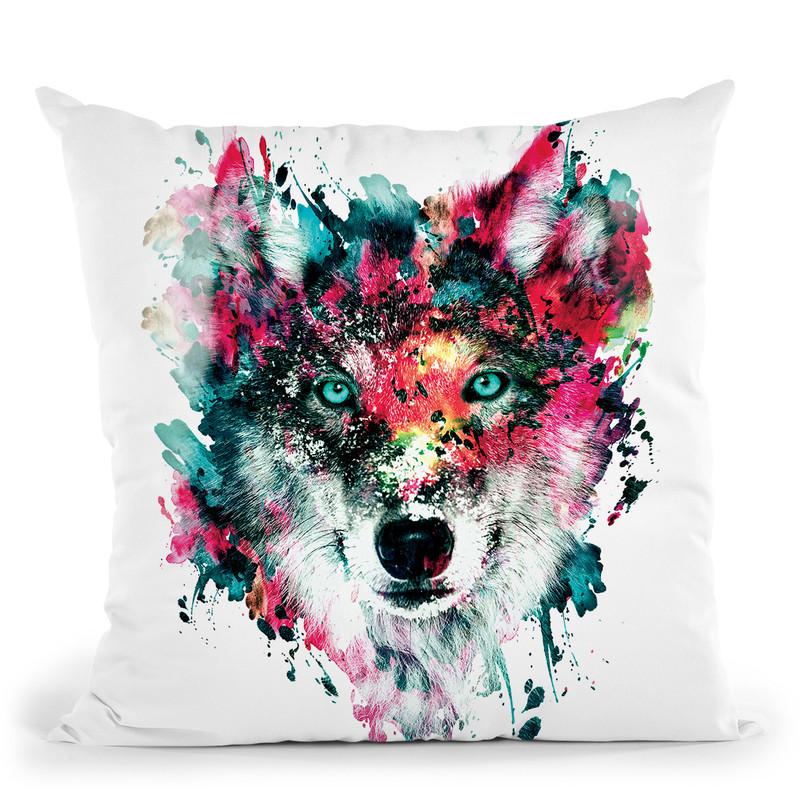 Wolf Ii Throw Pillow By Riza Peker 