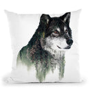 Wolf Throw Pillow By Riza Peker 