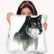 Wolf Throw Pillow By Riza Peker 