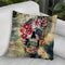 Skull On Old Grunge Throw Pillow By Riza Peker 