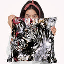 Zebra Throw Pillow By Riza Peker 