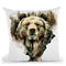 Bear Throw Pillow By Riza Peker 