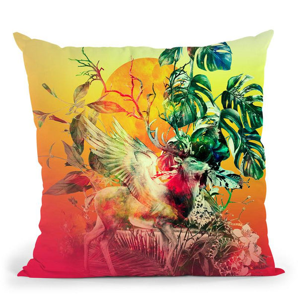 Deer Vii Throw Pillow By Riza Peker 