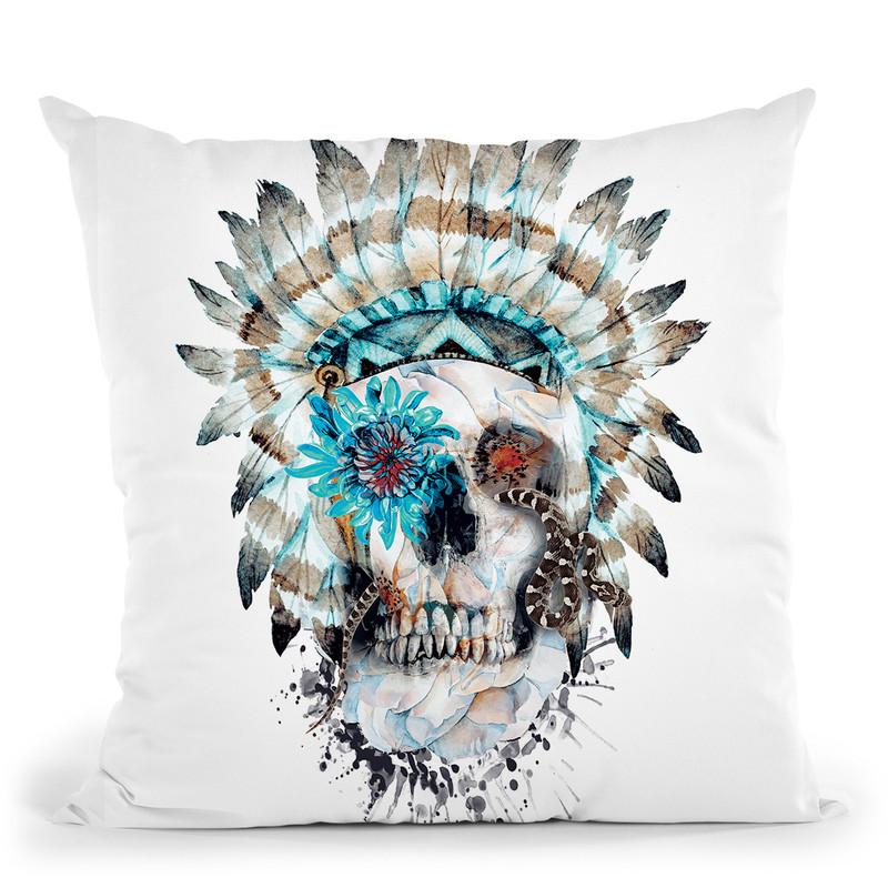 Mimento Mori Xi Throw Pillow By Riza Peker 
