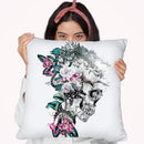 Momento Mori Rev V Throw Pillow By Riza Peker 
