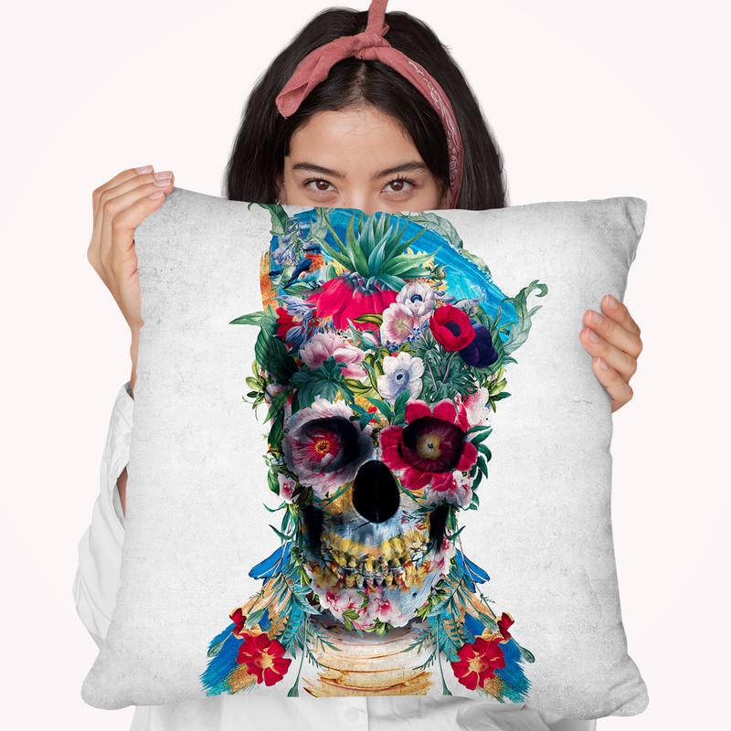 Momento Mori Rpe Ii Throw Pillow By Riza Peker 