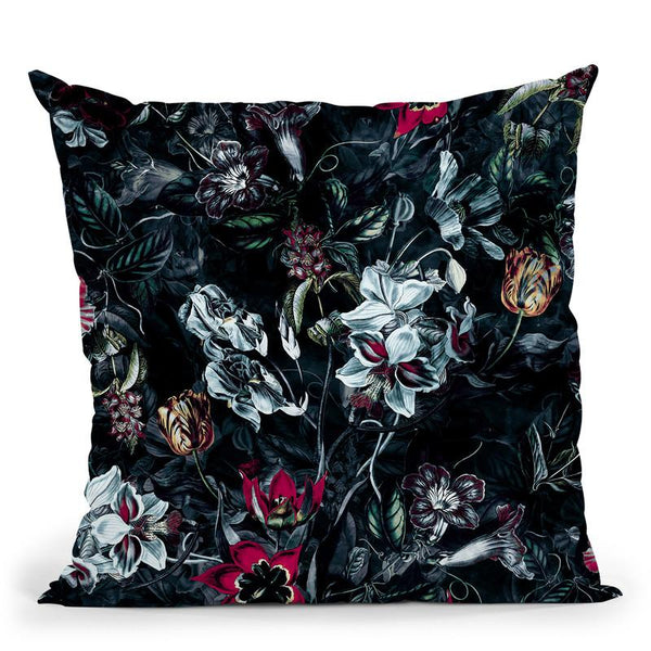 Night Garden Ii Throw Pillow By Riza Peker 